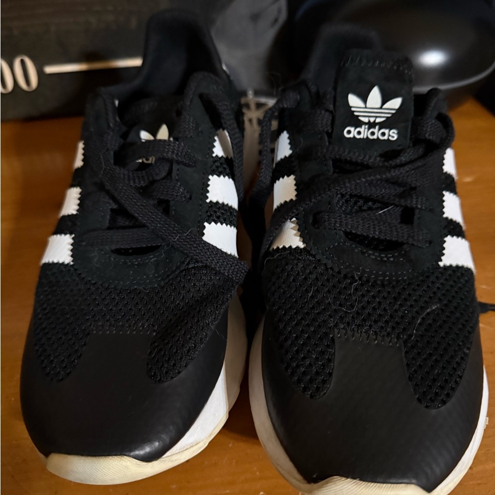 Adidas Gray and Black Athletic Shoes